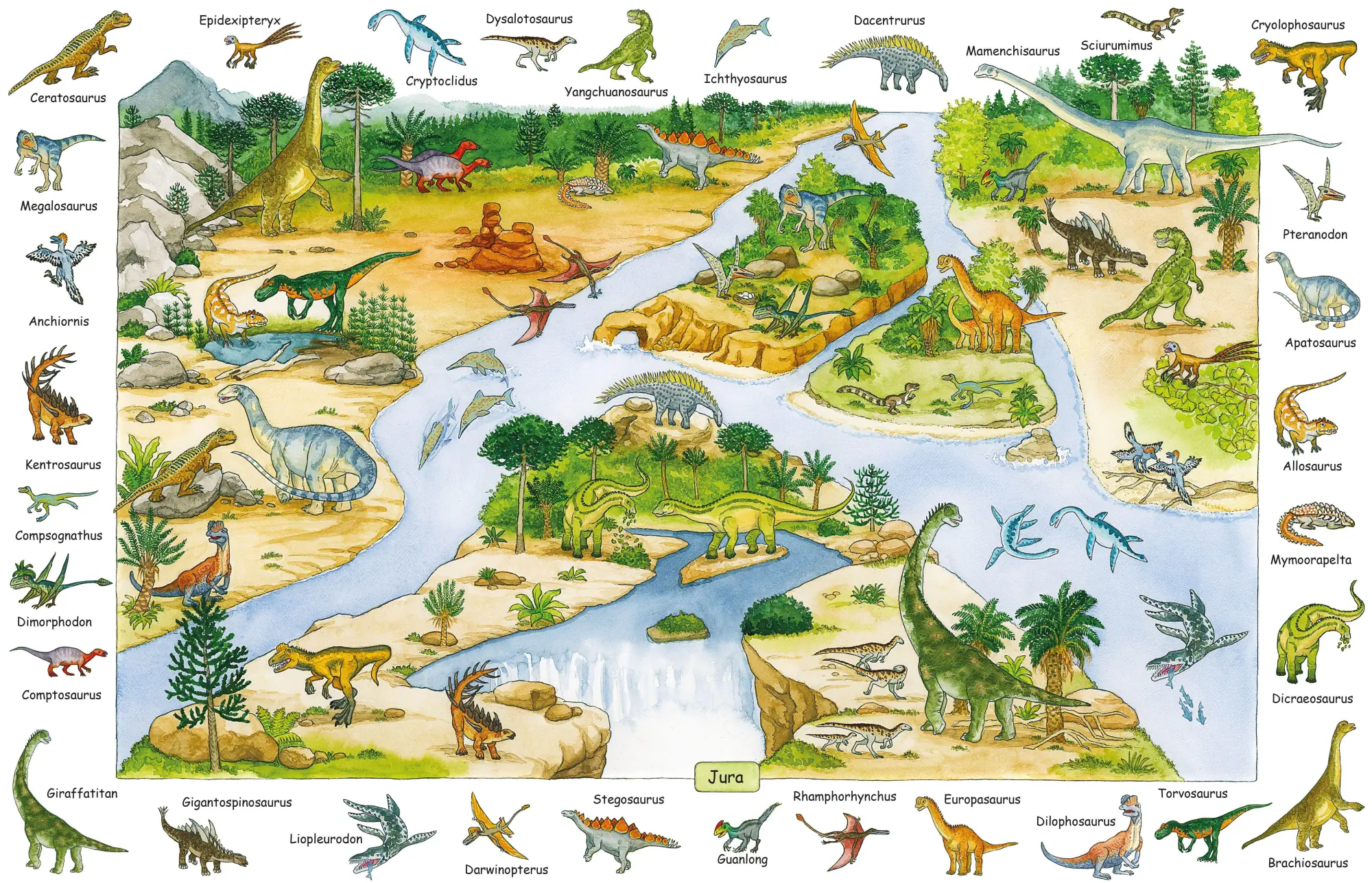 Bild: 9783700445760 | Mein großes Dinosaurier Wimmelbuch | Tiere der Urzeit | Buch | Deutsch