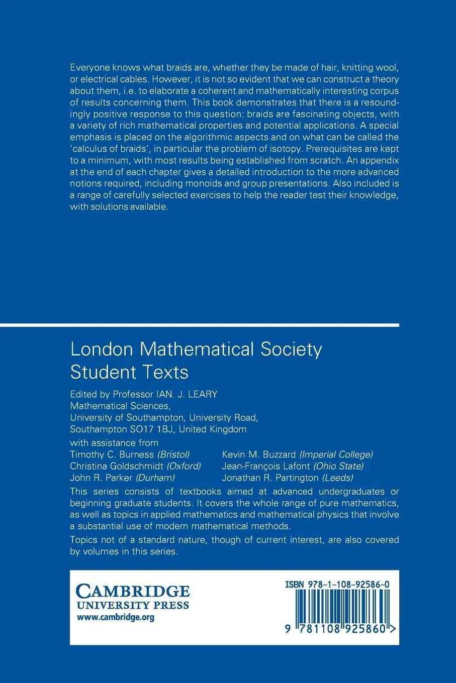 Rückseite: 9781108925860 | The Calculus of Braids | Patrick Dehornoy | Taschenbuch | Englisch