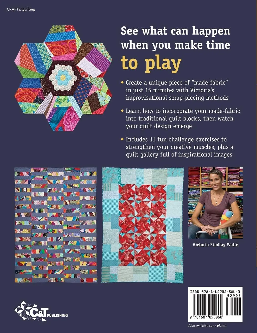 Rückseite: 9781607055860 | 15 Minutes of Play-Improvisational Quilts - Print-On-Demand Edition