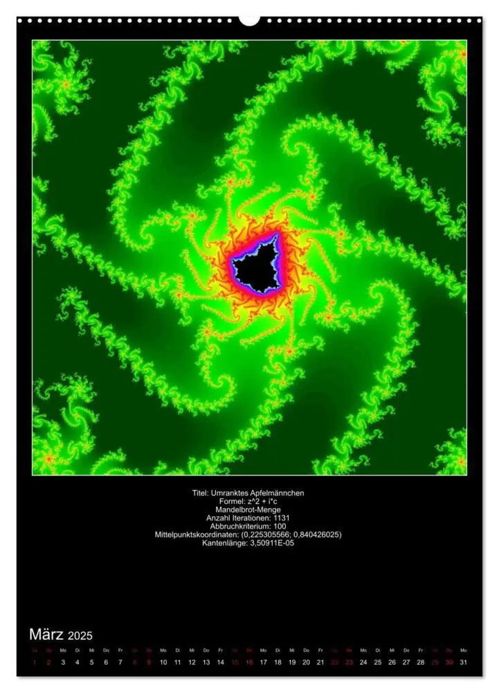 Bild: 9783435975860 | Fraktale zum Selbstnachrechnen (Wandkalender 2025 DIN A2 hoch),...