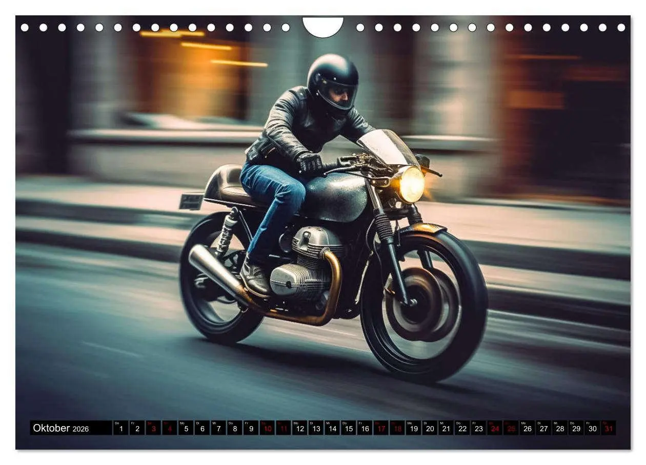 Bild: 9783457375860 | Urban Biker (Wandkalender 2026 DIN A4 quer), CALVENDO Monatskalender