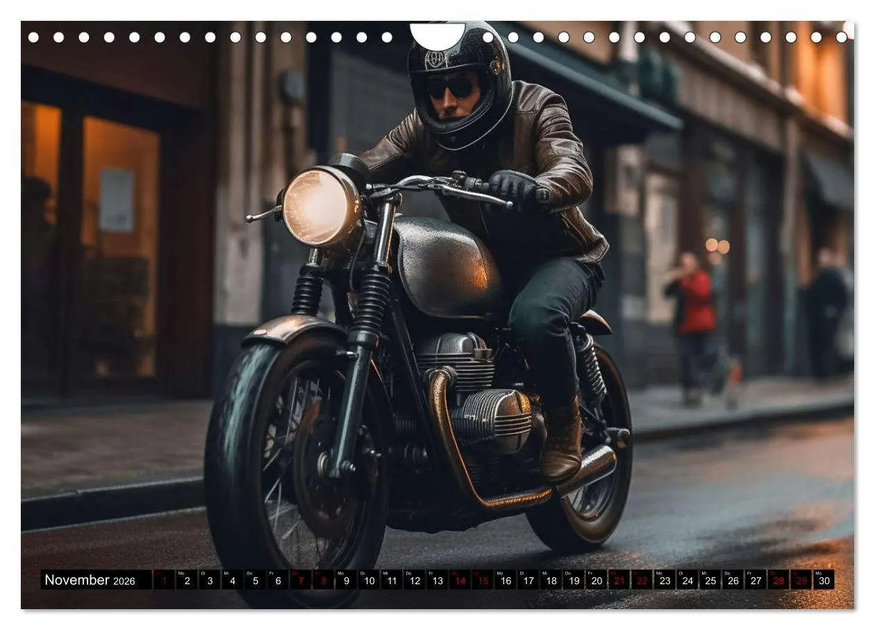 Bild: 9783457375860 | Urban Biker (Wandkalender 2026 DIN A4 quer), CALVENDO Monatskalender