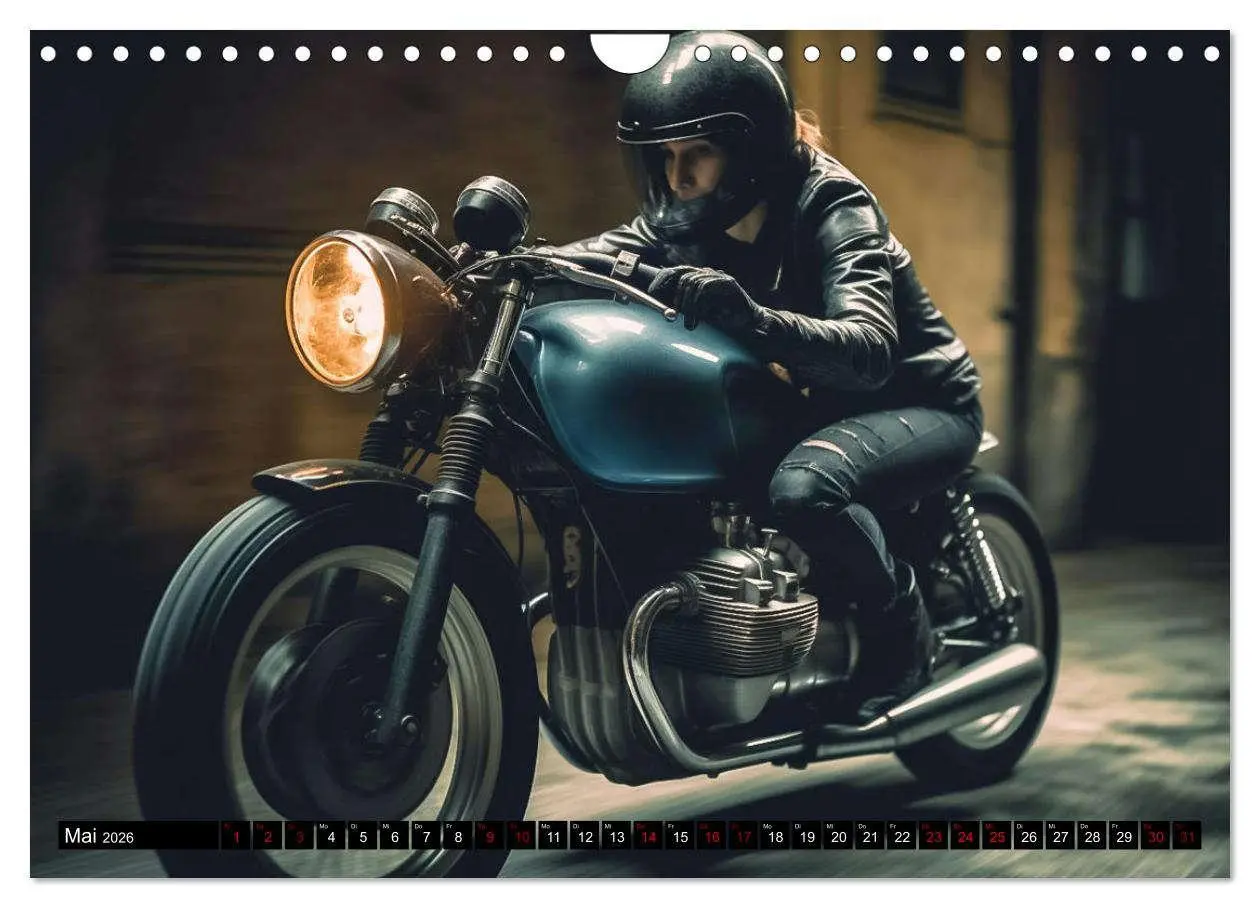 Bild: 9783457375860 | Urban Biker (Wandkalender 2026 DIN A4 quer), CALVENDO Monatskalender