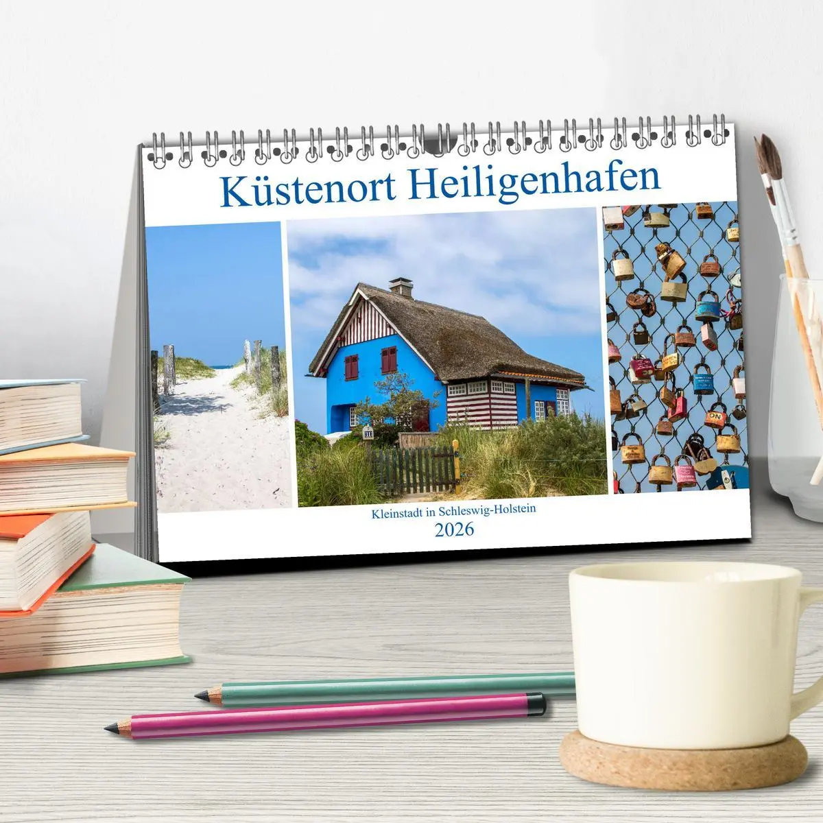 Bild: 9783457825860 | Küstenort Heiligenhafen (Tischkalender 2026 DIN A5 quer), CALVENDO...