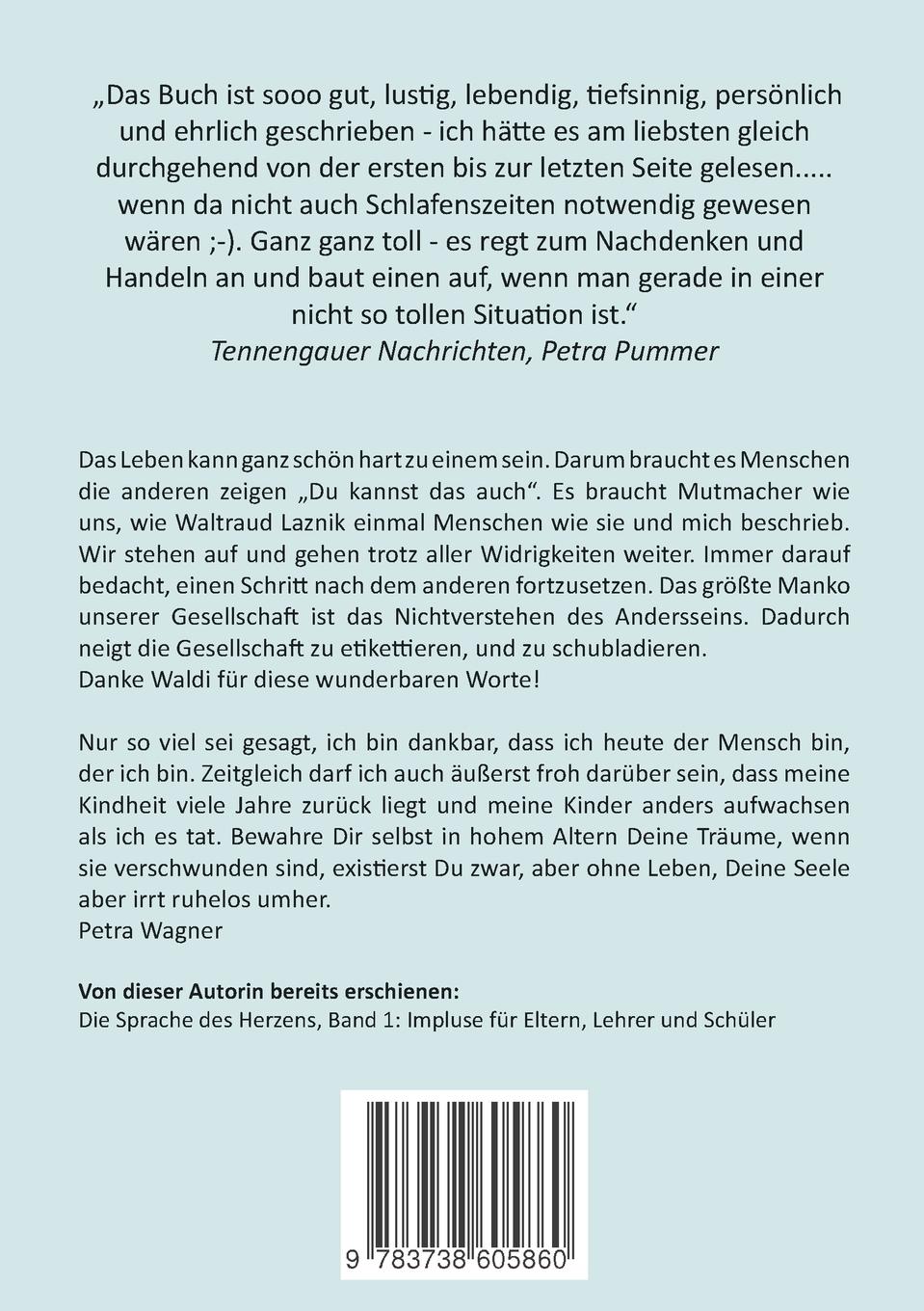 Rückseite: 9783738605860 | Die Sprache des Herzens; Band 2: Ermutigung | Petra Wagner | Buch