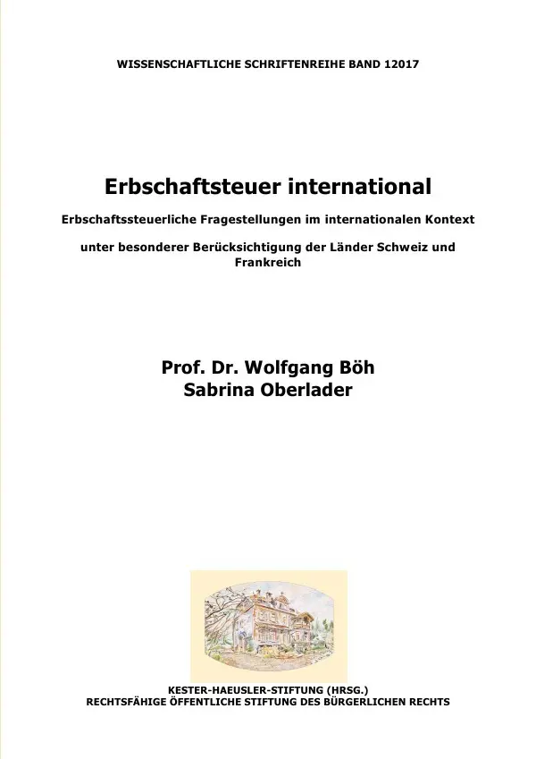 Cover: 9783741885860 | Erbschaftsteuer international: Erbschaftssteuerliche...