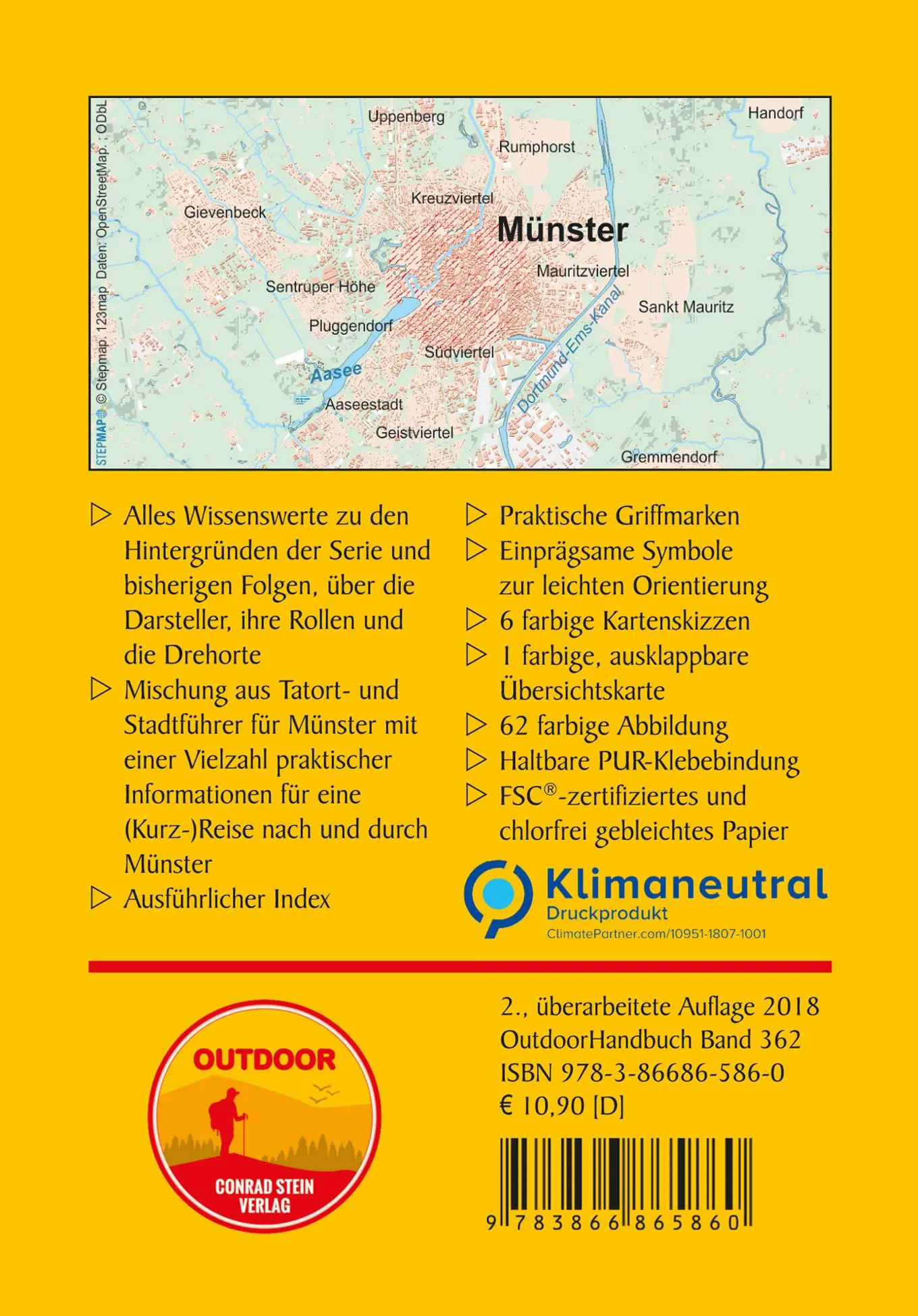 Rückseite: 9783866865860 | Tatort Münster | Ulrike Katrin Peters (u. a.) | Taschenbuch | 128 S.