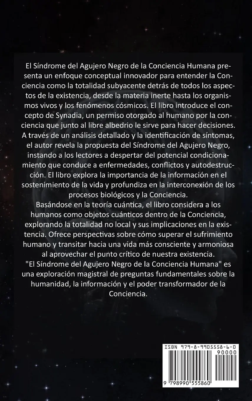 Rückseite: 9798990555860 | El síndrome del agujero negro de la conciencia humana | Pulido | Buch