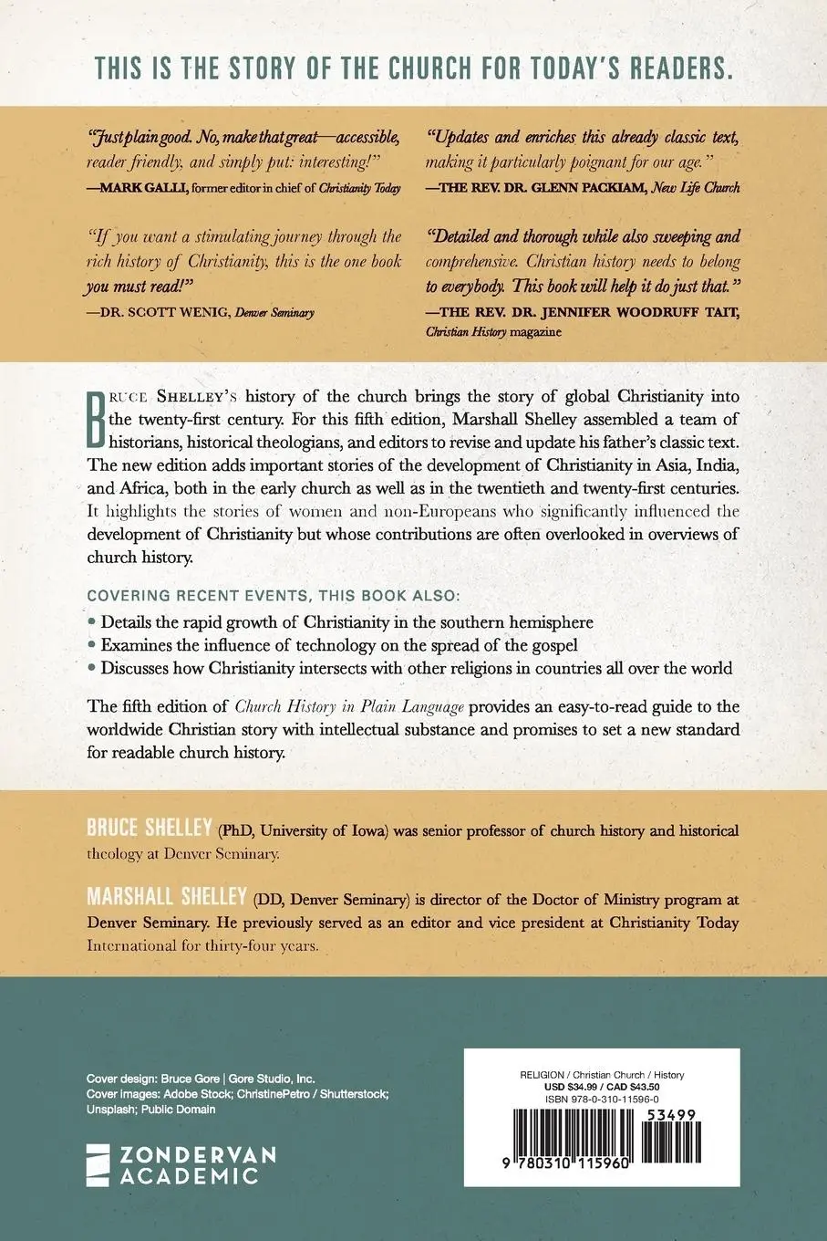Rückseite: 9780310115960 | Church History in Plain Language Workbook | Bruce Shelley | Buch