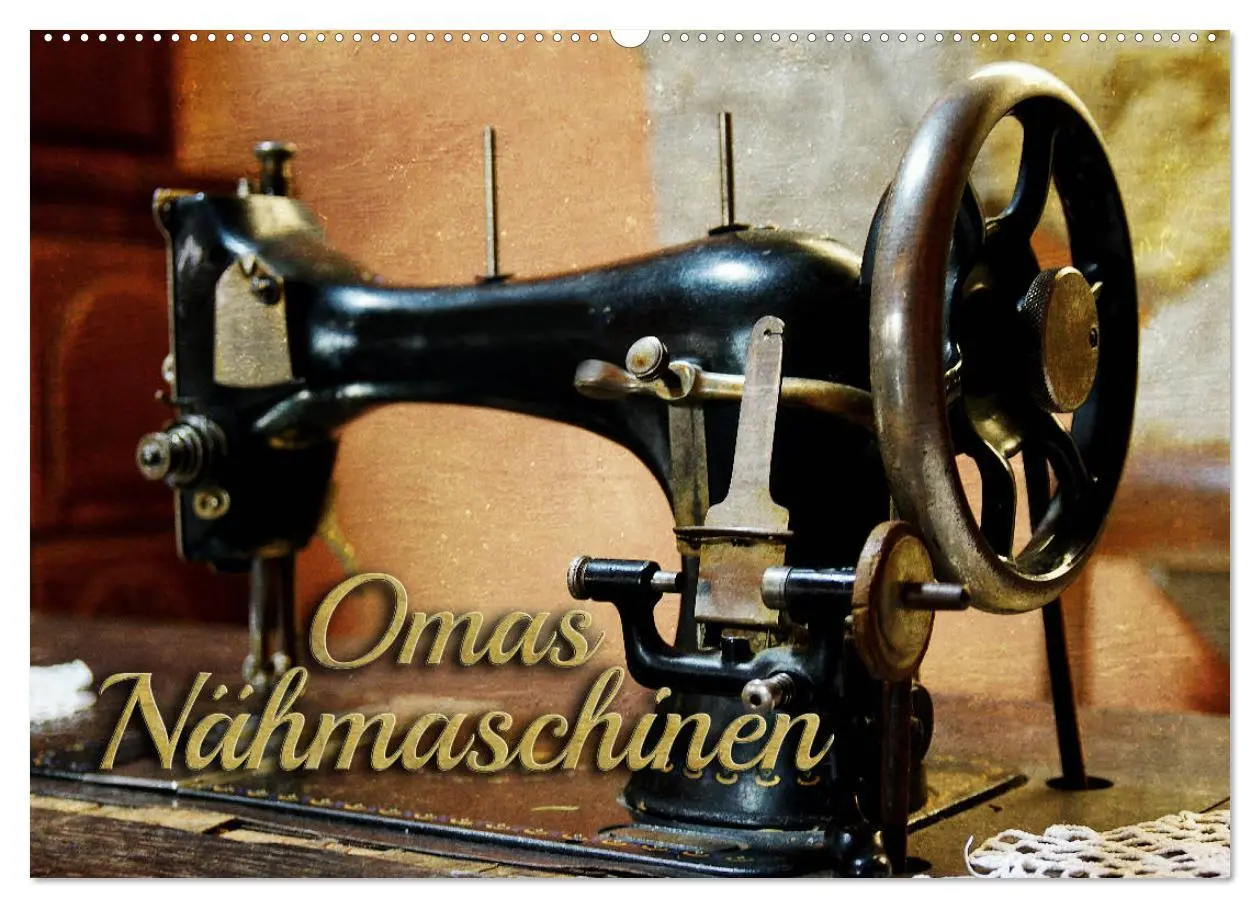 Cover: 9783457815960 | Omas Nähmaschinen (Wandkalender 2026 DIN A2 quer), CALVENDO...