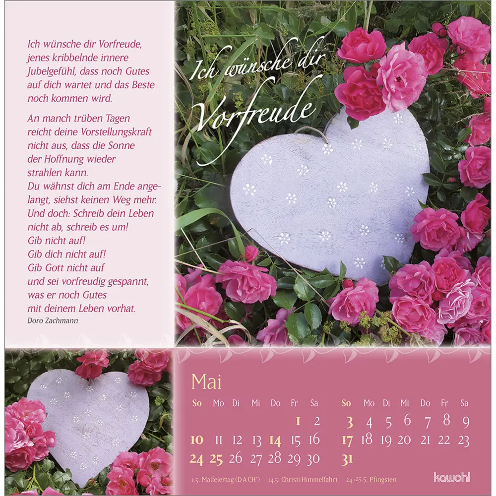 Bild: 9783754815960 | Rosenduft mit lieben Wünschen 2026 | Rosen-Postkarten-Kalender | 13 S.