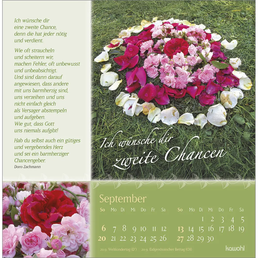 Bild: 9783754815960 | Rosenduft mit lieben Wünschen 2026 | Rosen-Postkarten-Kalender | 13 S.