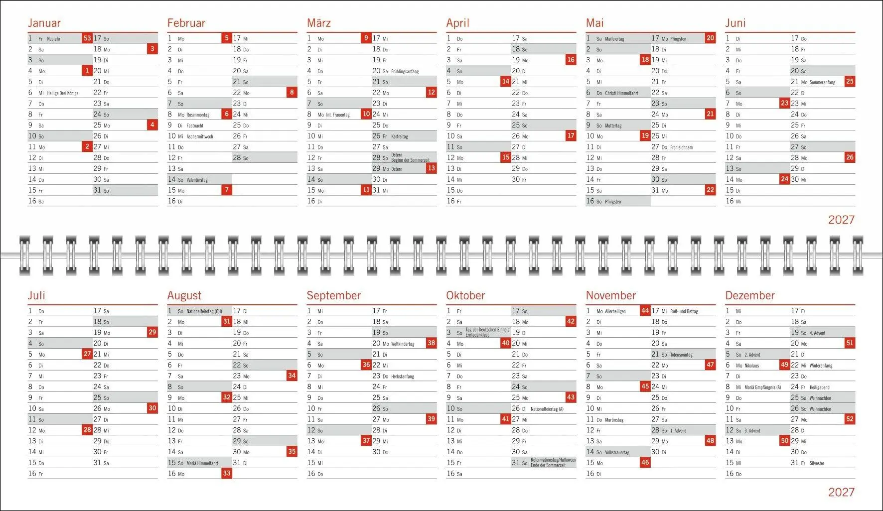 Bild: 9783756415960 | Peanuts Wochenquerplaner 2027 | Heye | Kalender | Spiralbindung | 2027