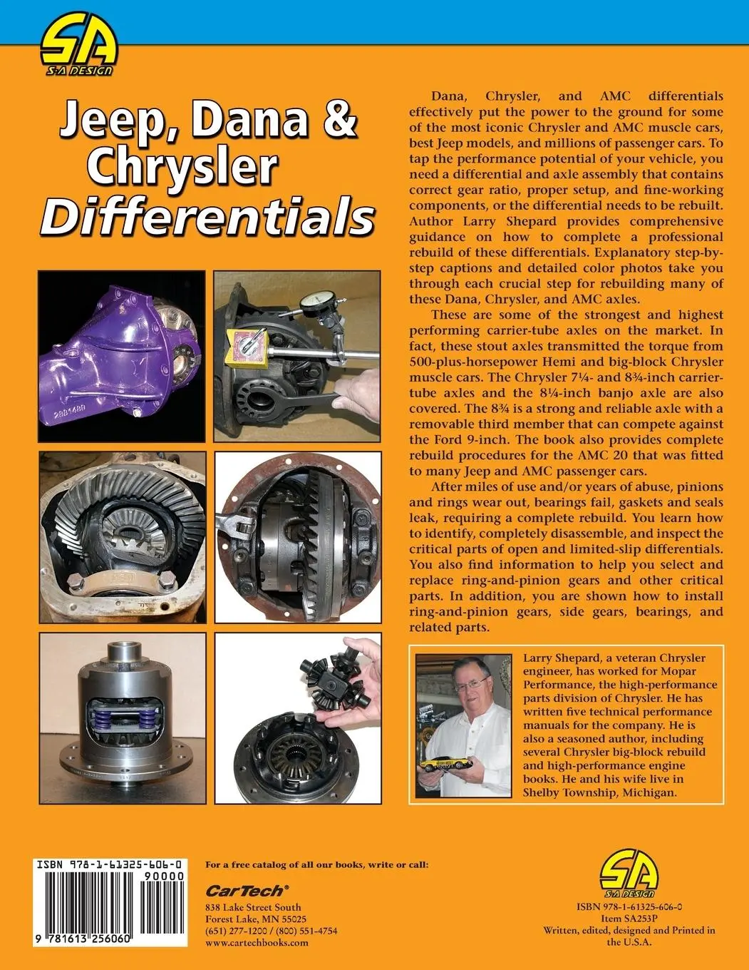 Rückseite: 9781613256060 | Jeep, Dana &amp; Chrysler Differentials | Larry Shepard | Taschenbuch