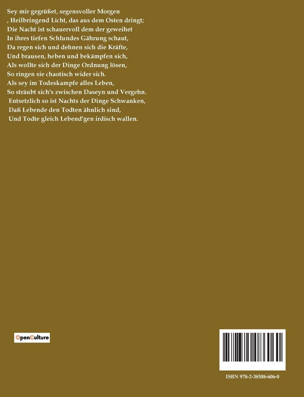 Rückseite: 9782385086060 | Magie und Schicksal | Karoline von Günderode | Taschenbuch | 102 S.
