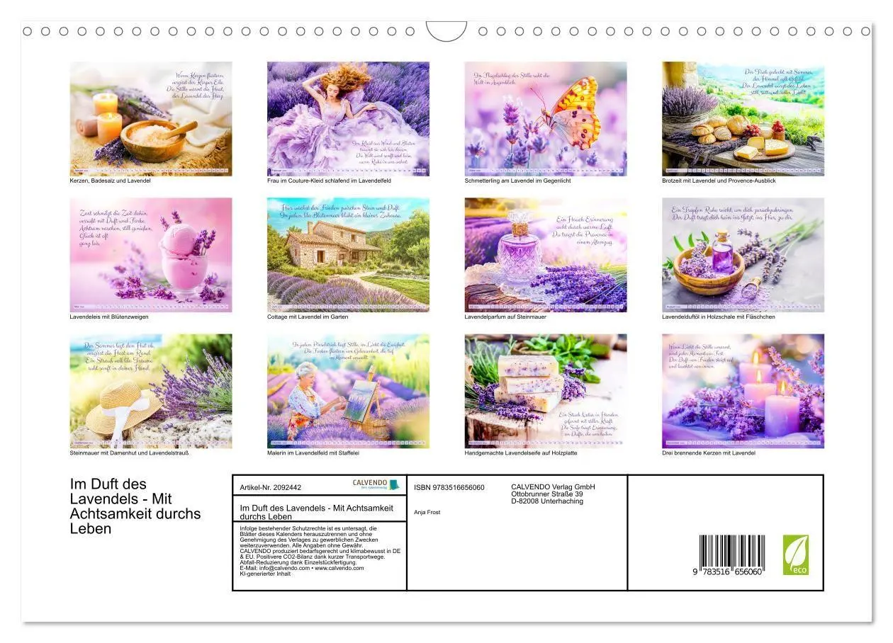Bild: 9783516656060 | Im Duft des Lavendels - Mit Achtsamkeit durchs Leben (Wandkalender...