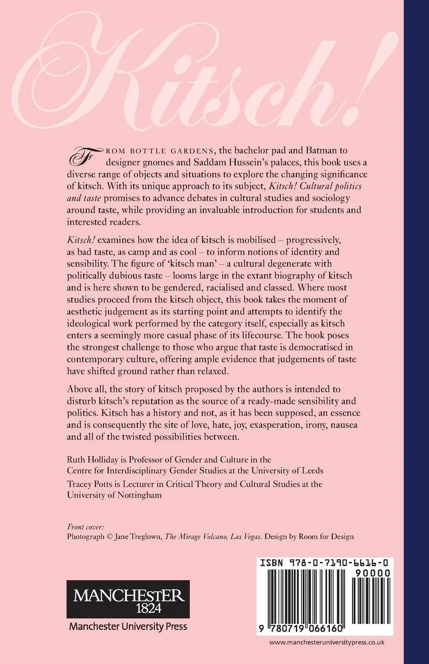 Rückseite: 9780719066160 | Kitsch! | Cultural politics and taste | Ruth Holliday (u. a.) | Buch