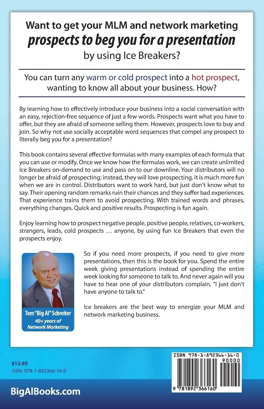 Rückseite: 9781892366160 | ICE BREAKERS | How To Get Any Prospect to Beg You for a Presentation