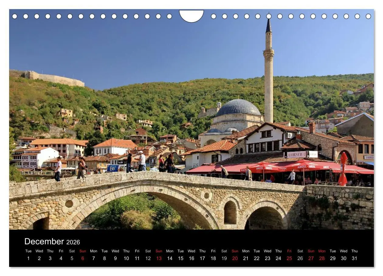 Bild: 9783516576160 | Monuments of Kosovo 2026 (Wall Calendar 2026 DIN A4 landscape),...