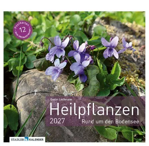 Cover: 9783861926160 | Heilpfanzen rund um den Bodensee 2027 | Postkarten-Tischkalender