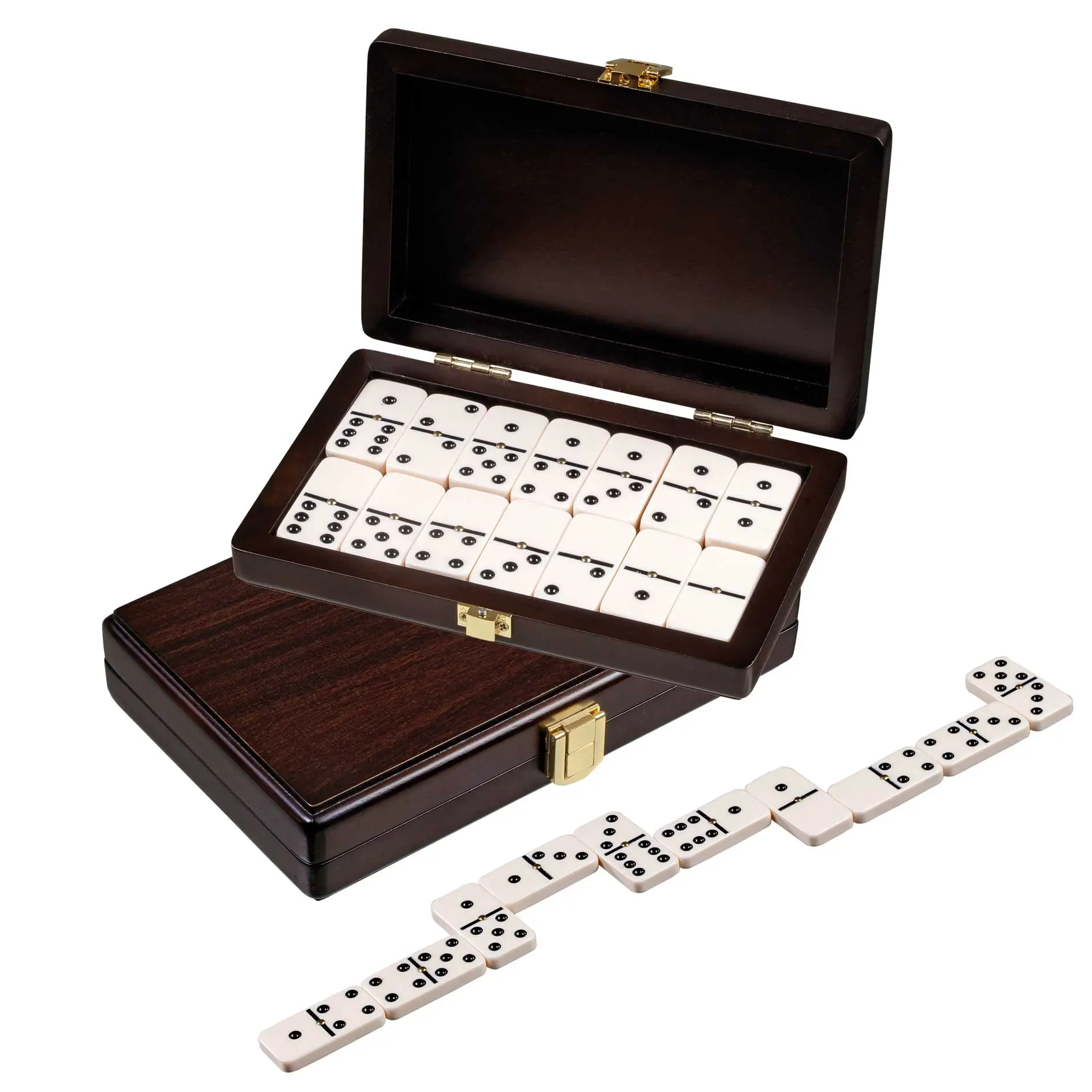 Cover: 4014156036260 | Philos 3626 - Domino, Doppel 6, in Box mit Walnussoptik,...