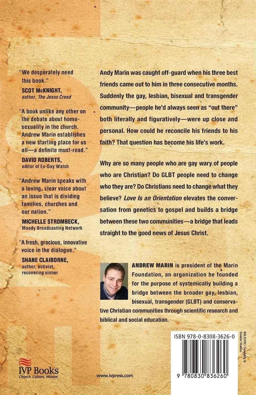 Rückseite: 9780830836260 | Love Is an Orientation | Andrew Marin | Taschenbuch | Englisch | 2009