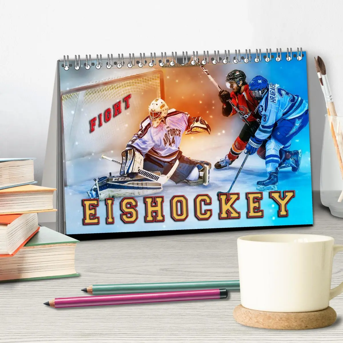 Bild: 9783457856260 | Eishockey - Fight (Tischkalender 2026 DIN A5 quer), CALVENDO...