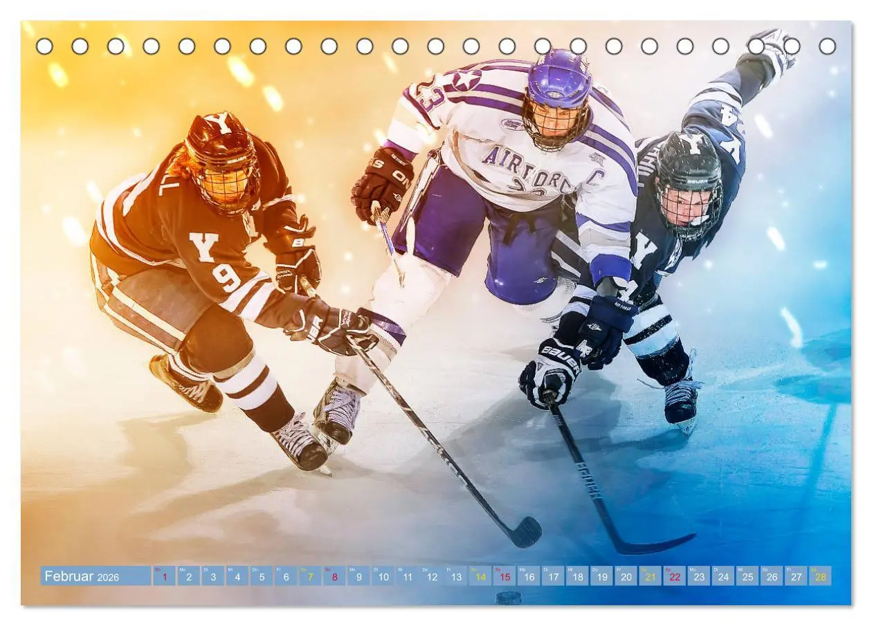 Bild: 9783457856260 | Eishockey - Fight (Tischkalender 2026 DIN A5 quer), CALVENDO...