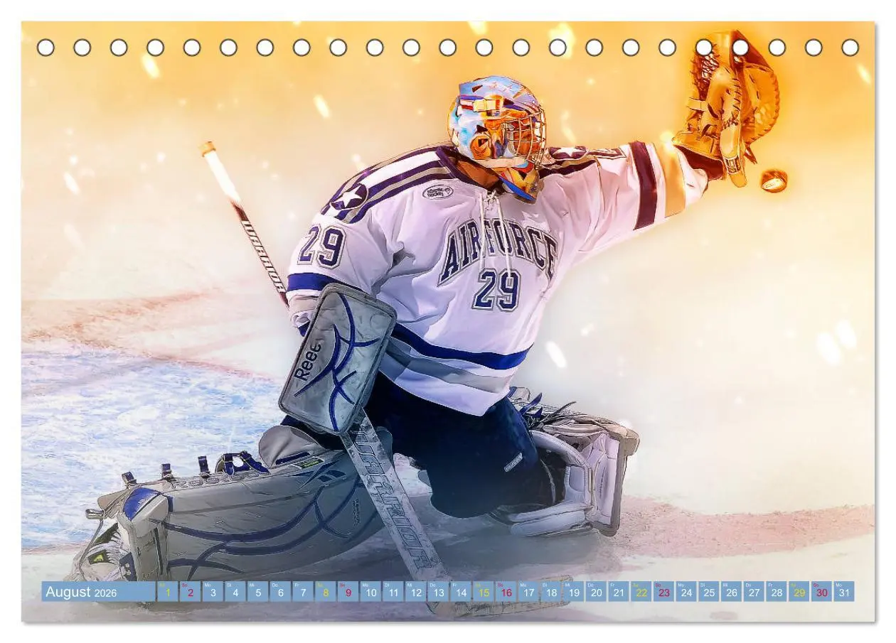 Bild: 9783457856260 | Eishockey - Fight (Tischkalender 2026 DIN A5 quer), CALVENDO...