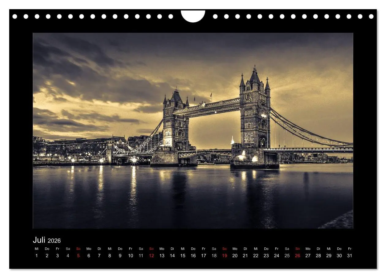 Bild: 9783516186260 | London-Bilder (Wandkalender 2026 DIN A4 quer), CALVENDO Monatskalender