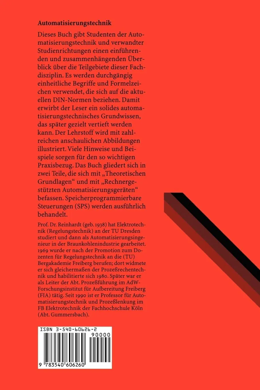 Rückseite: 9783540606260 | Automatisierungstechnik | Helmut Reinhardt | Taschenbuch | xx | 1996