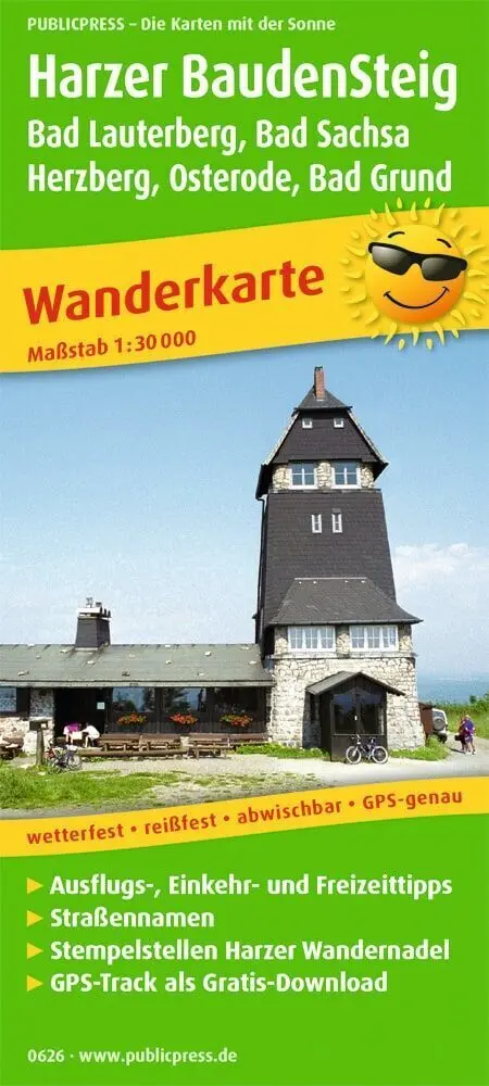 Cover: 9783747306260 | Publicpress Wanderkarte Harzer BaudenSteig, Bad Lauterberg, Bad...