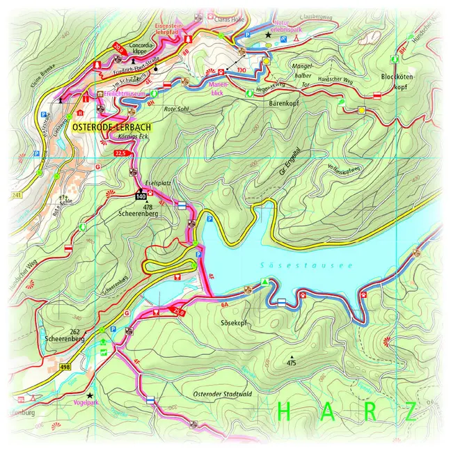 Bild: 9783747306260 | Publicpress Wanderkarte Harzer BaudenSteig, Bad Lauterberg, Bad...