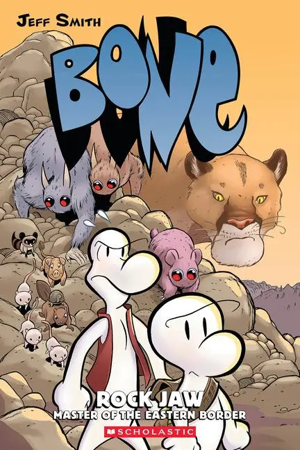Cover: 9780439706360 | Rock Jaw: Master of the Eastern Border: A Graphic Novel (Bone #5)