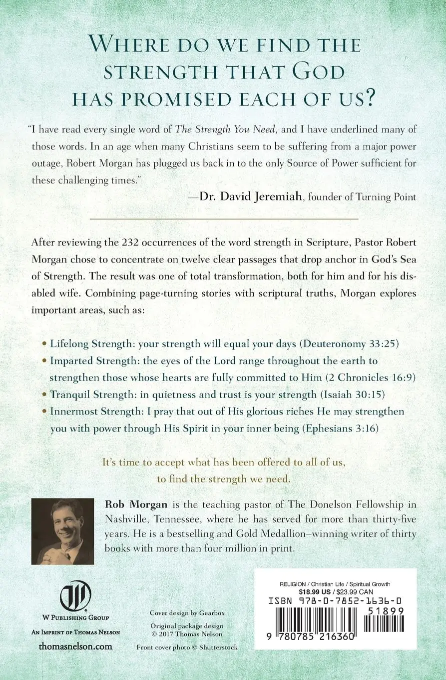 Rückseite: 9780785216360 | The Strength You Need | Robert J Morgan | Taschenbuch | Englisch