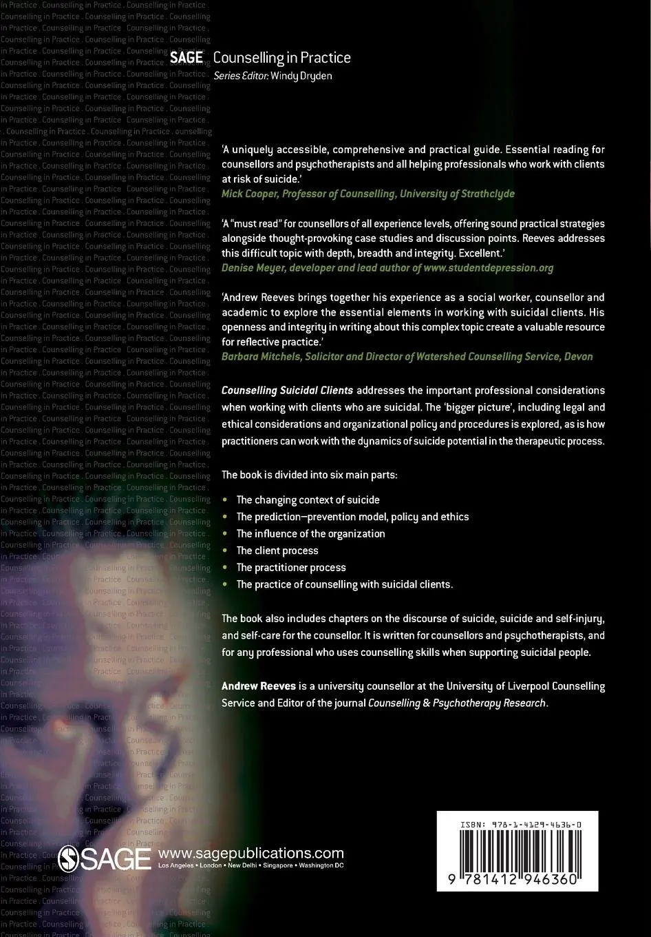Rückseite: 9781412946360 | Counselling Suicidal Clients | Andrew Reeves | Taschenbuch | Englisch