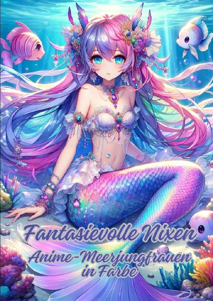 Cover: 9783384106360 | Fantasievolle Nixen | Anime-Meerjungfrauen in Farbe | Diana Kluge