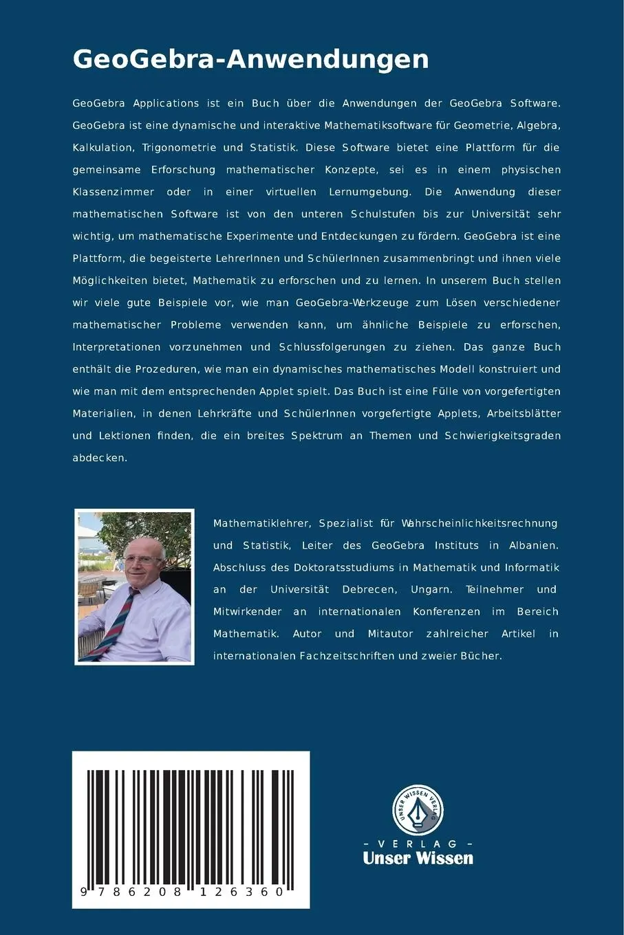 Rückseite: 9786208126360 | GeoGebra-Anwendungen | Beispiele mit Prozeduren, dynamische Modelle