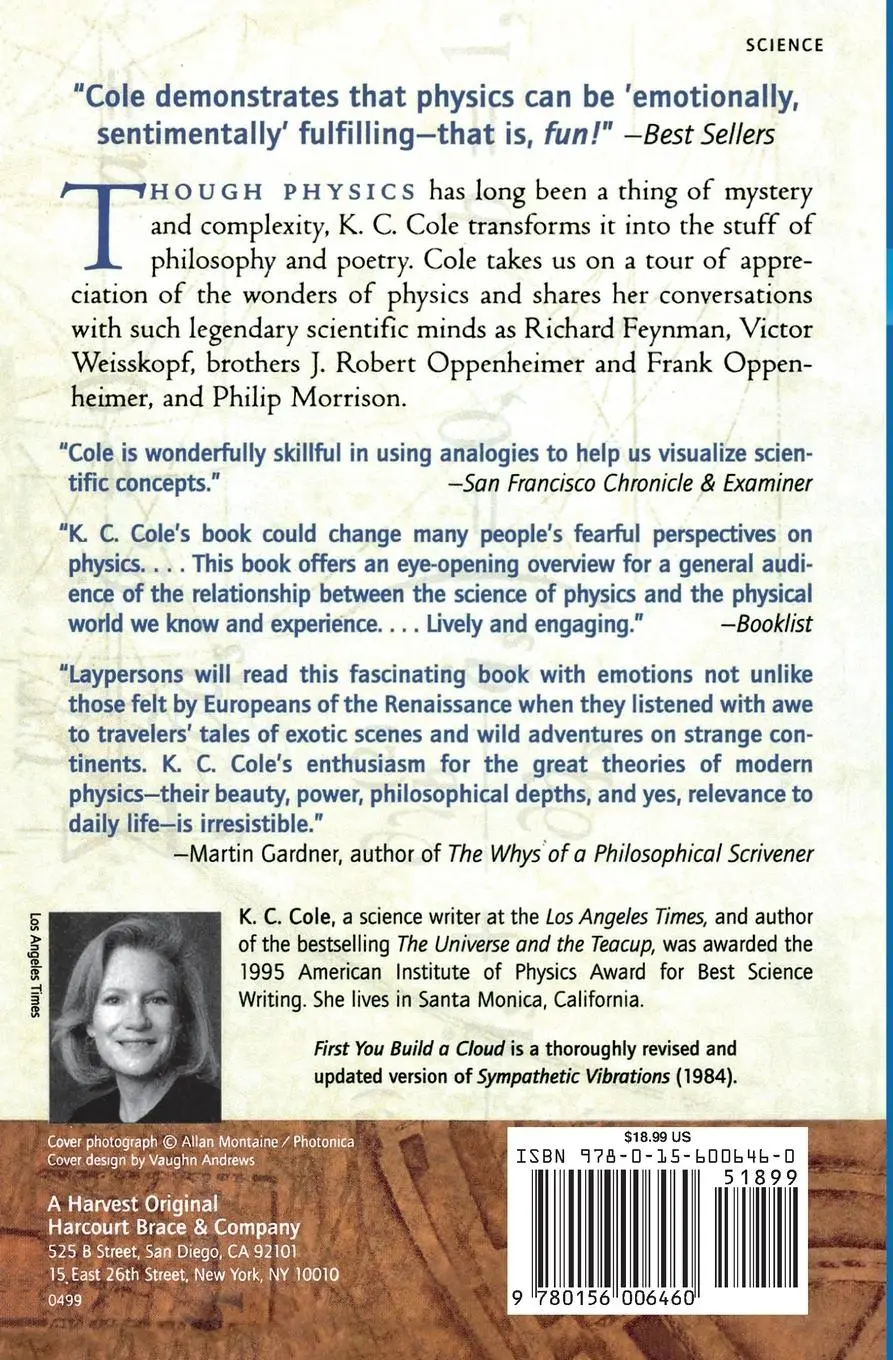 Rückseite: 9780156006460 | First You Build a Cloud | K. C. Cole | Taschenbuch | Englisch | 1999