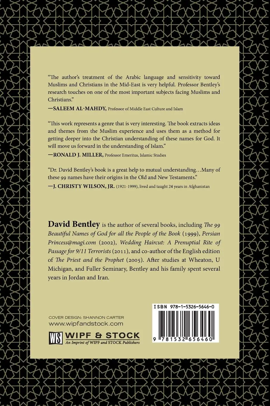 Rückseite: 9781532656460 | The 99 Beautiful Names of God for All the People of the Book | Bentley