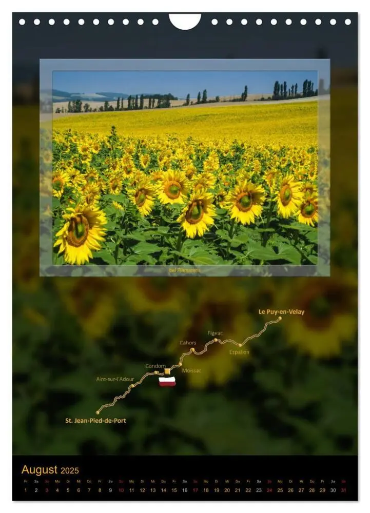 Bild: 9783457076460 | Jakobsweg Via Podiensis (Wandkalender 2025 DIN A4 hoch), CALVENDO...