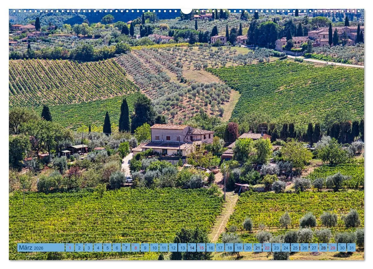 Bild: 9783457386460 | Impressionen aus San Gimignano (hochwertiger Premium Wandkalender...
