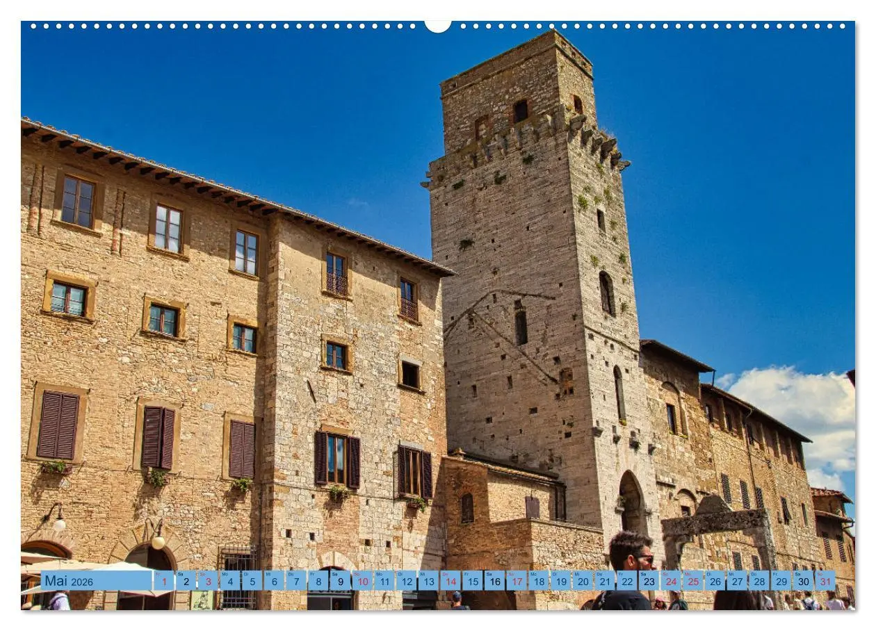 Bild: 9783457386460 | Impressionen aus San Gimignano (hochwertiger Premium Wandkalender...