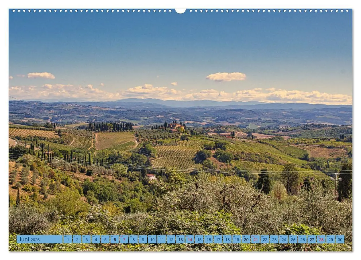 Bild: 9783457386460 | Impressionen aus San Gimignano (hochwertiger Premium Wandkalender...