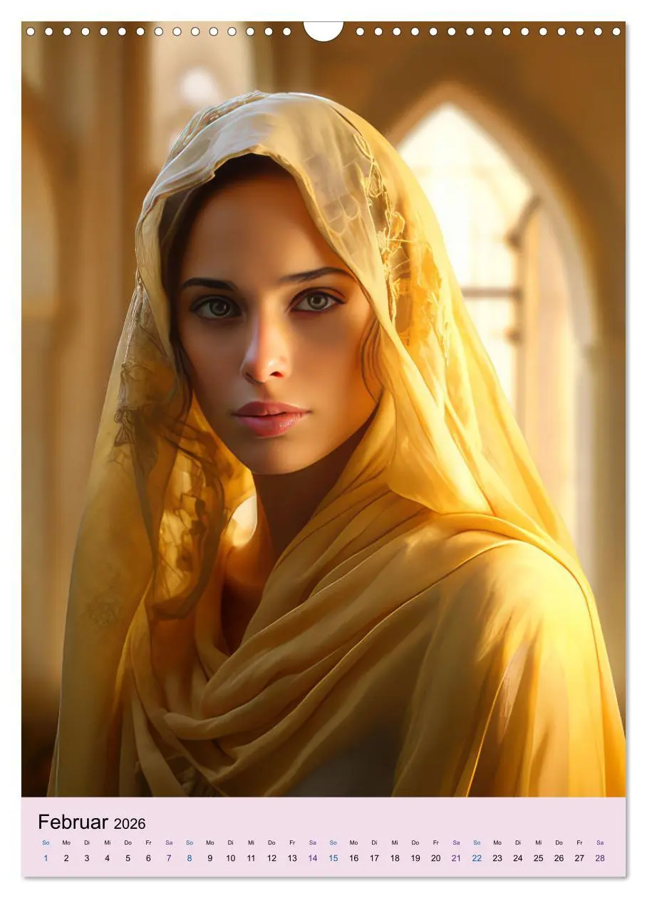 Bild: 9783516306460 | Arabische Prinzessinnen Fantasiebilder (Wandkalender 2026 DIN A3...