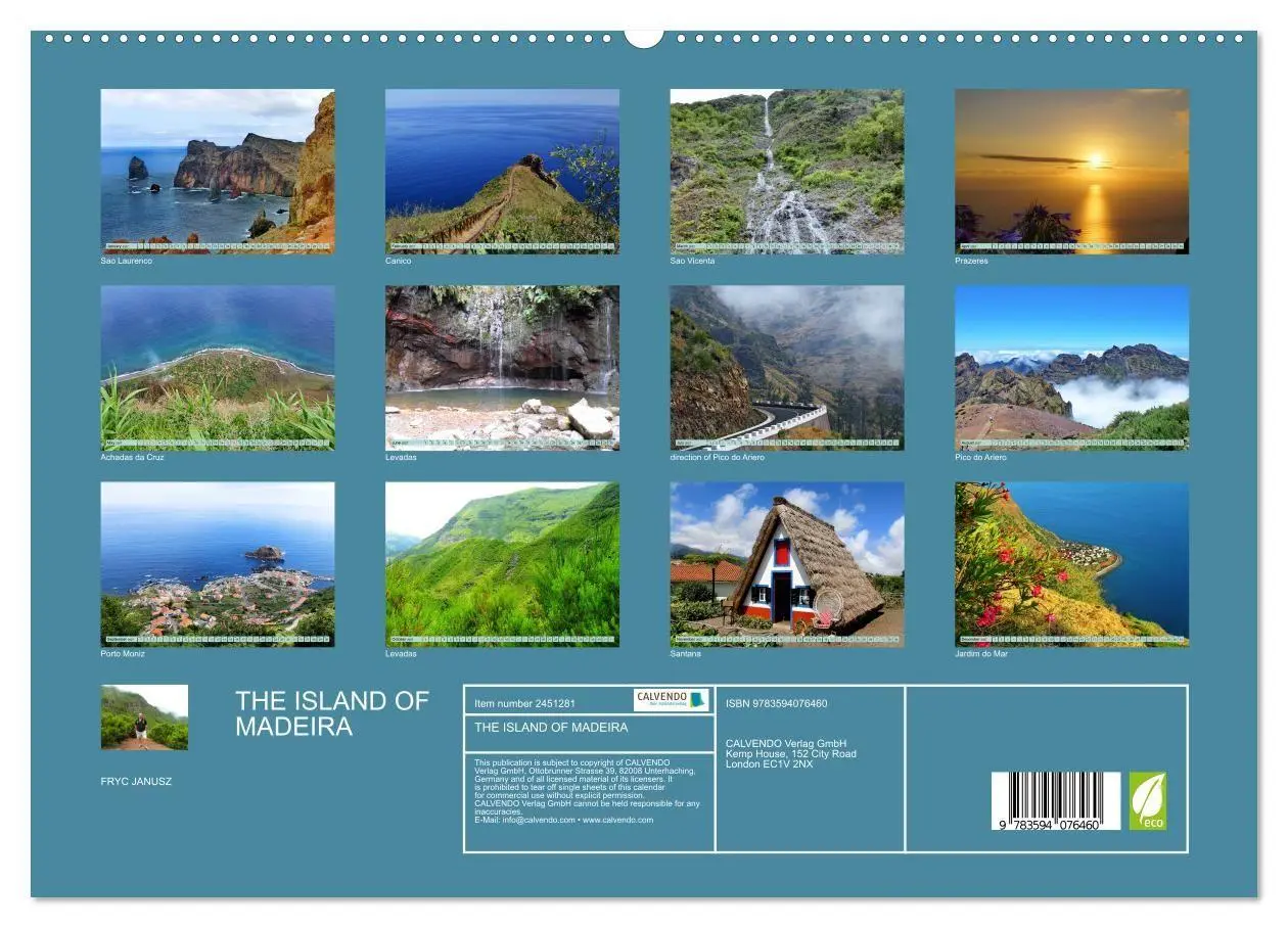 Bild: 9783594076460 | THE ISLAND OF MADEIRA (High Quality Premium Wall Calendar 2027 DIN...