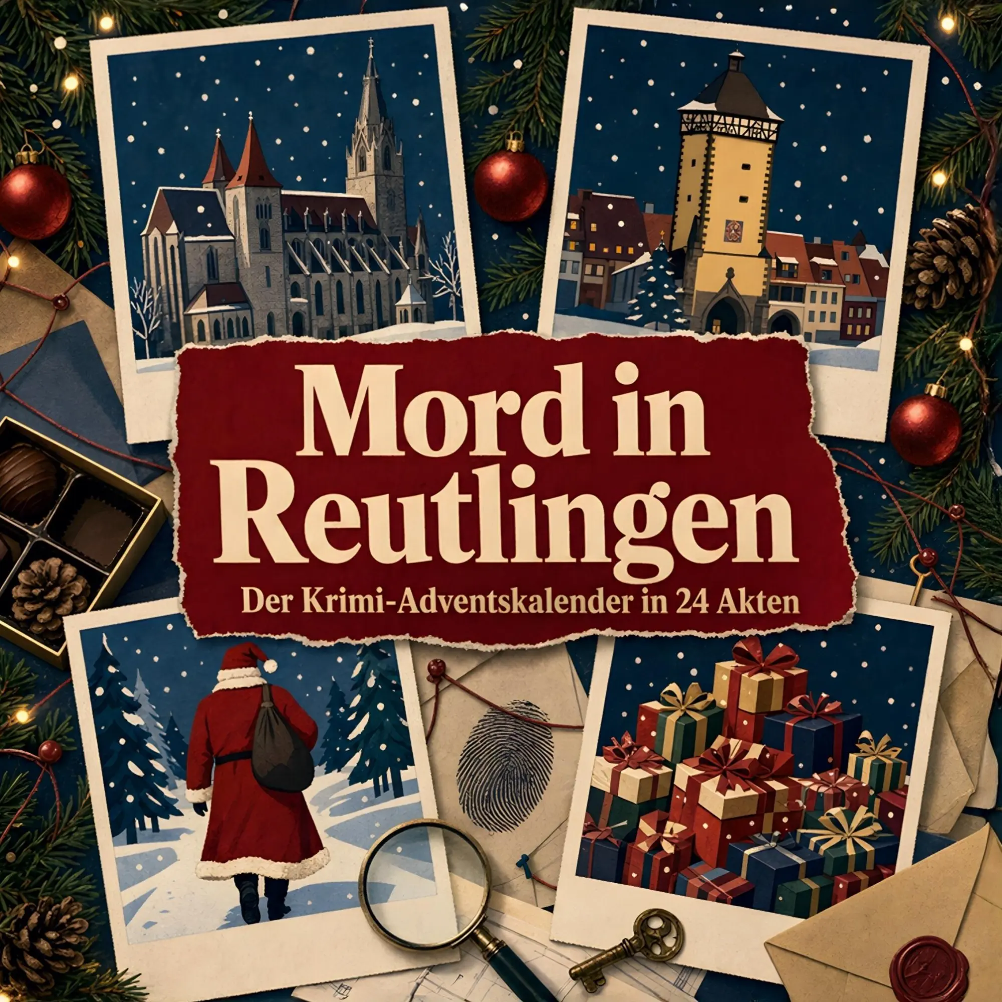Cover: 9783696116460 | Mord in Reutlingen | Der Krimi-Adventskalender in 24 Akten | Weber