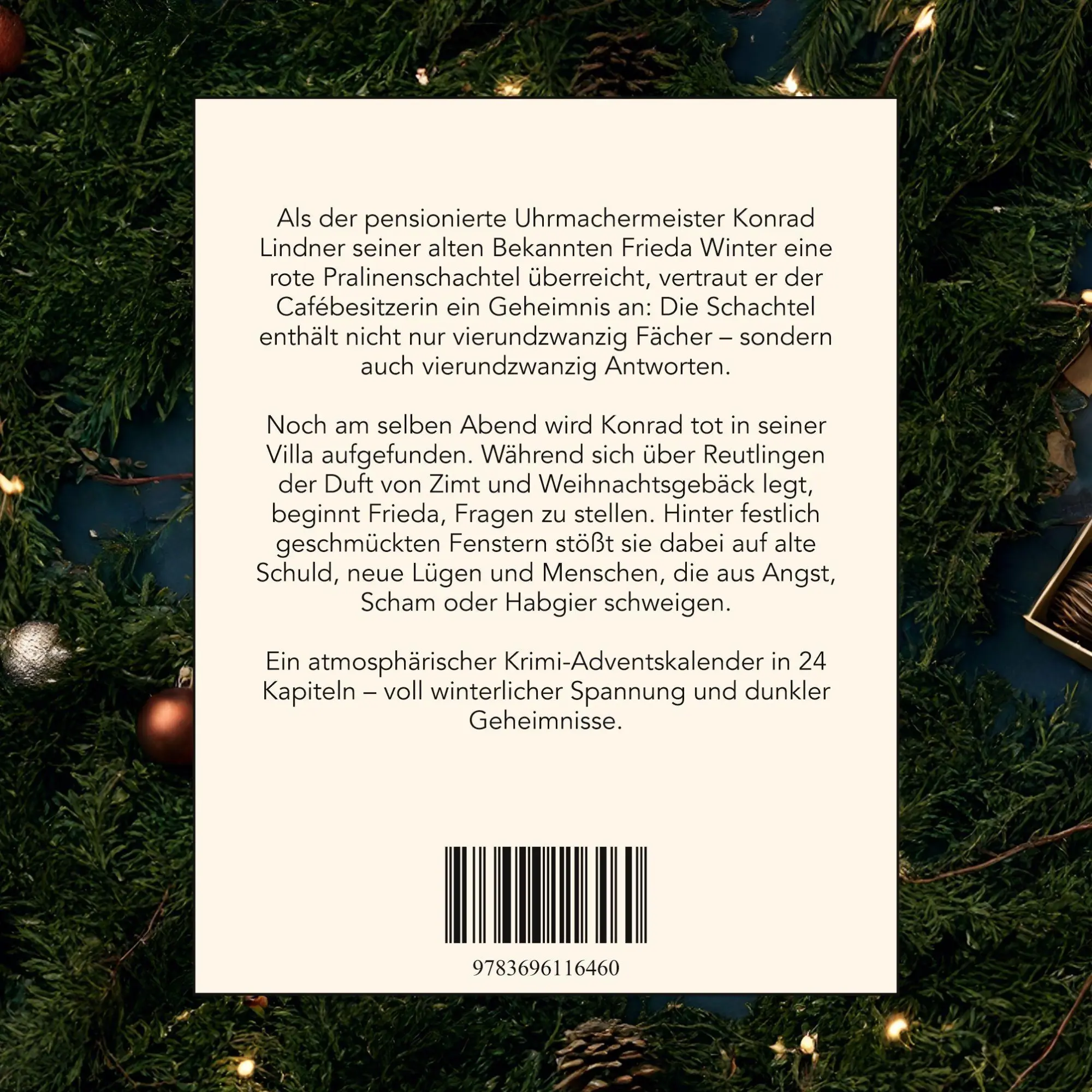 Rückseite: 9783696116460 | Mord in Reutlingen | Der Krimi-Adventskalender in 24 Akten | Weber
