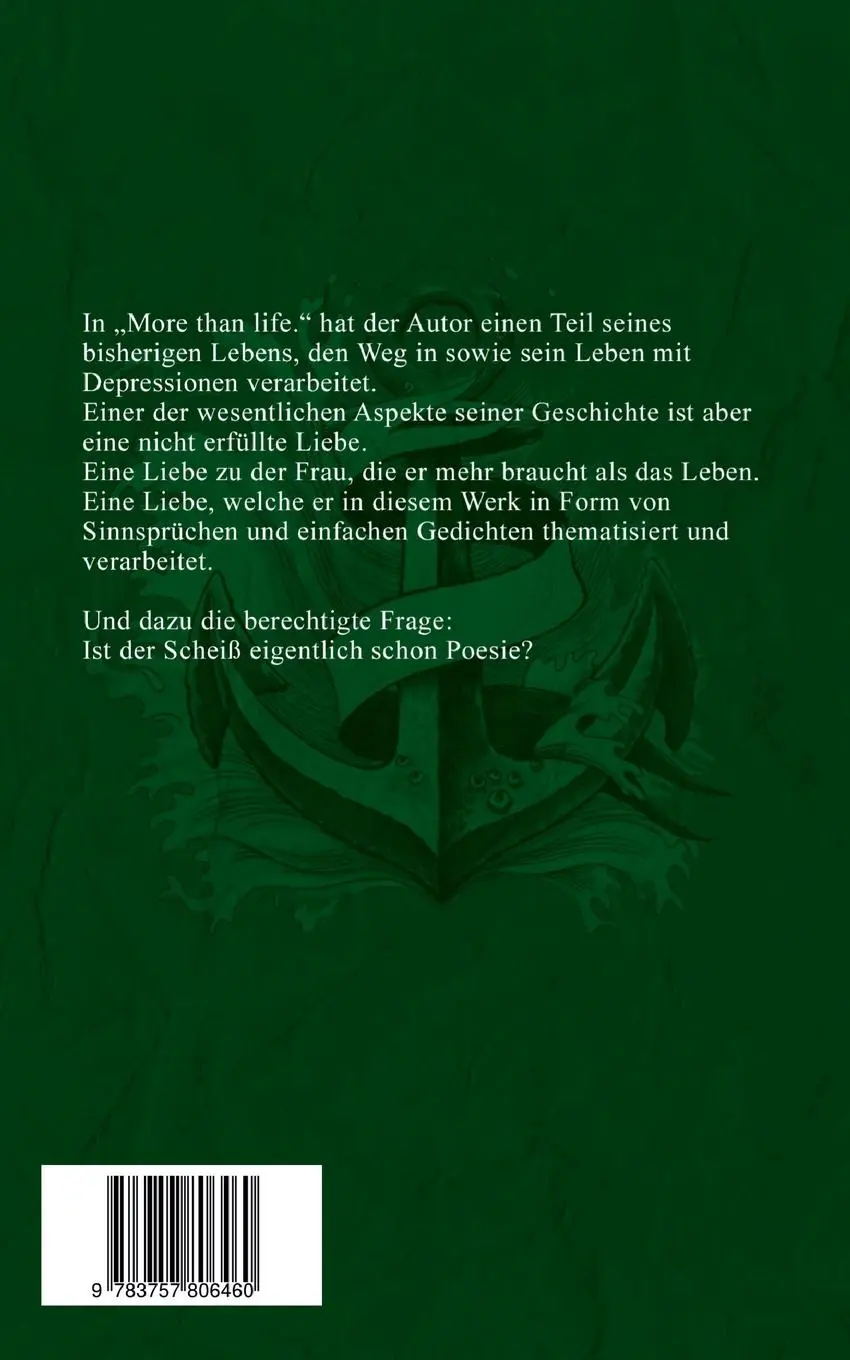 Rückseite: 9783757806460 | Gedankenmeer. | Marc Ritz | Taschenbuch | 184 S. | Deutsch | 2023