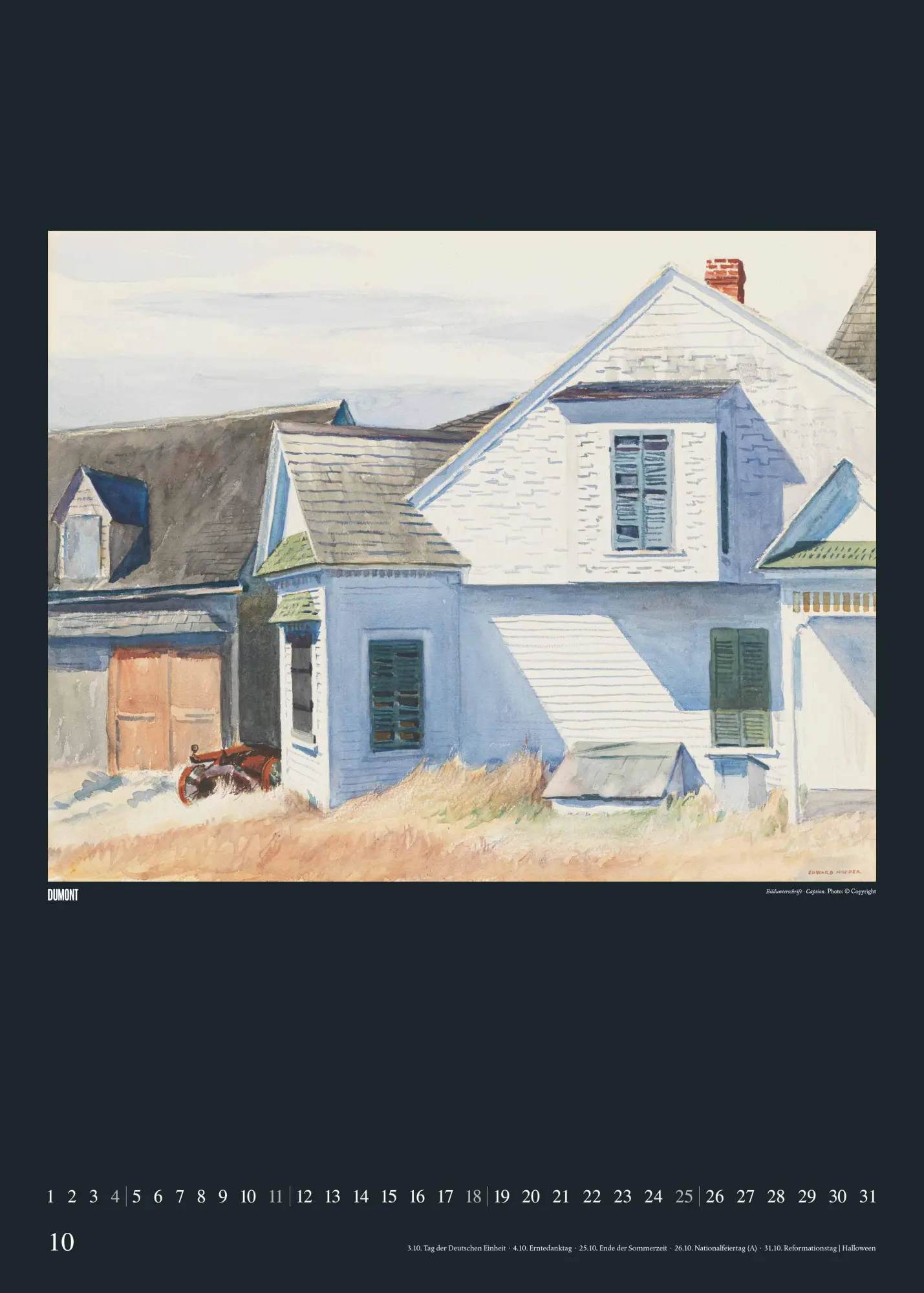 Bild: 4069095006560 | Edward Hopper 2026 - Kunst-Kalender - Poster-Kalender - 50x70 | 14 S.